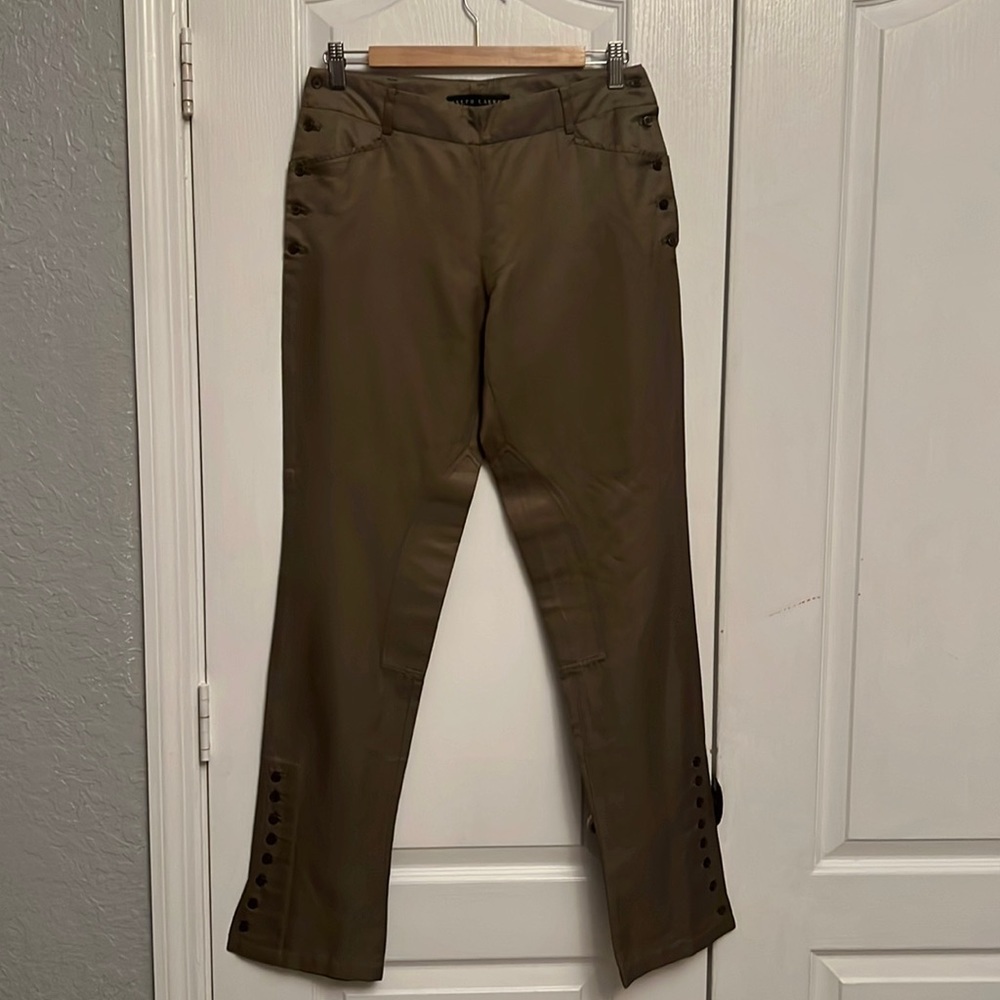 Ralph Lauren, black label, silk blend riding pants